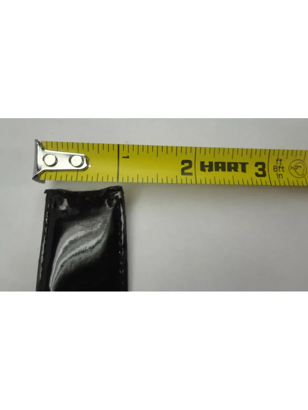 Calvin Klein Belt Genuine Leather Glossy/Matte Black XL **NO BUCKLE! BELT ONLY!!
